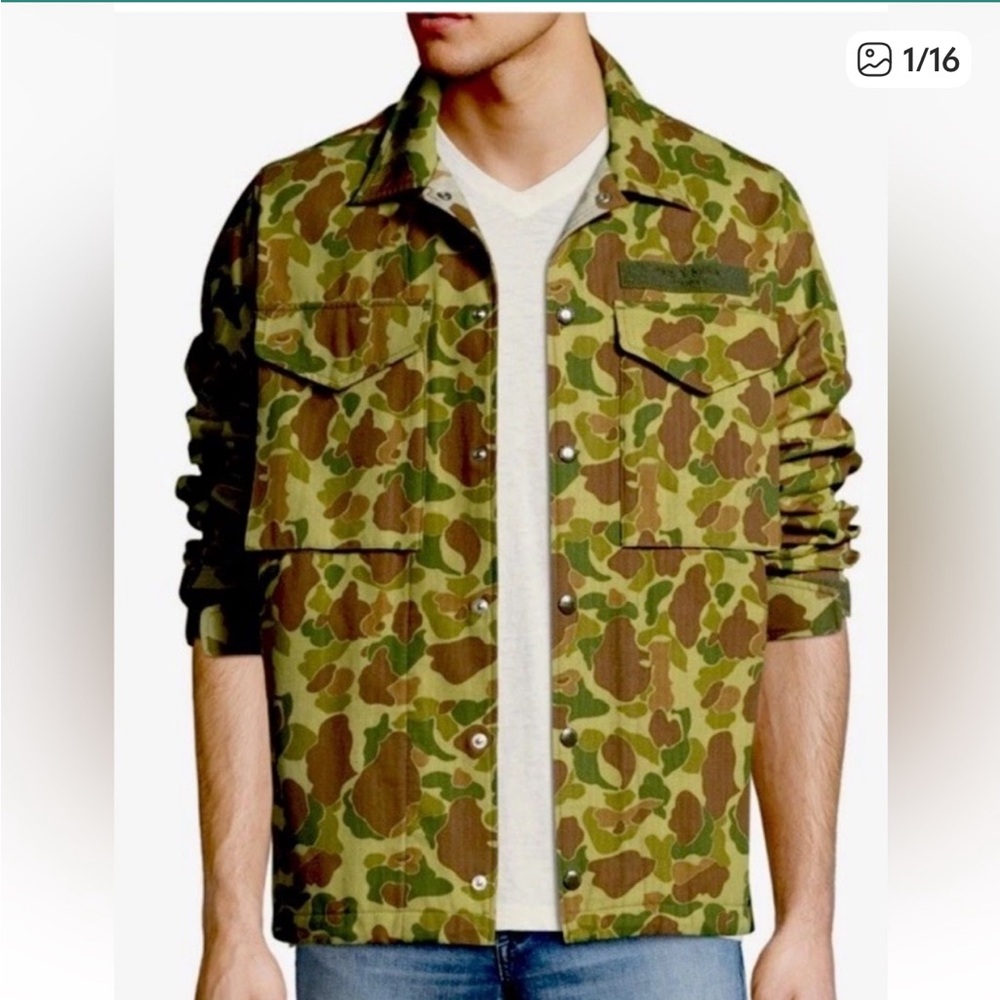 Rag & Bone Duck Camo Flight Shirt Jacket Shacket Men's Sz M Military
Outdoors